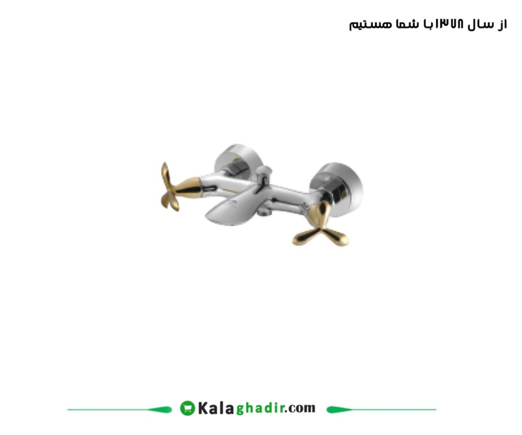 شیر حمام آنتیک درخشان کروم