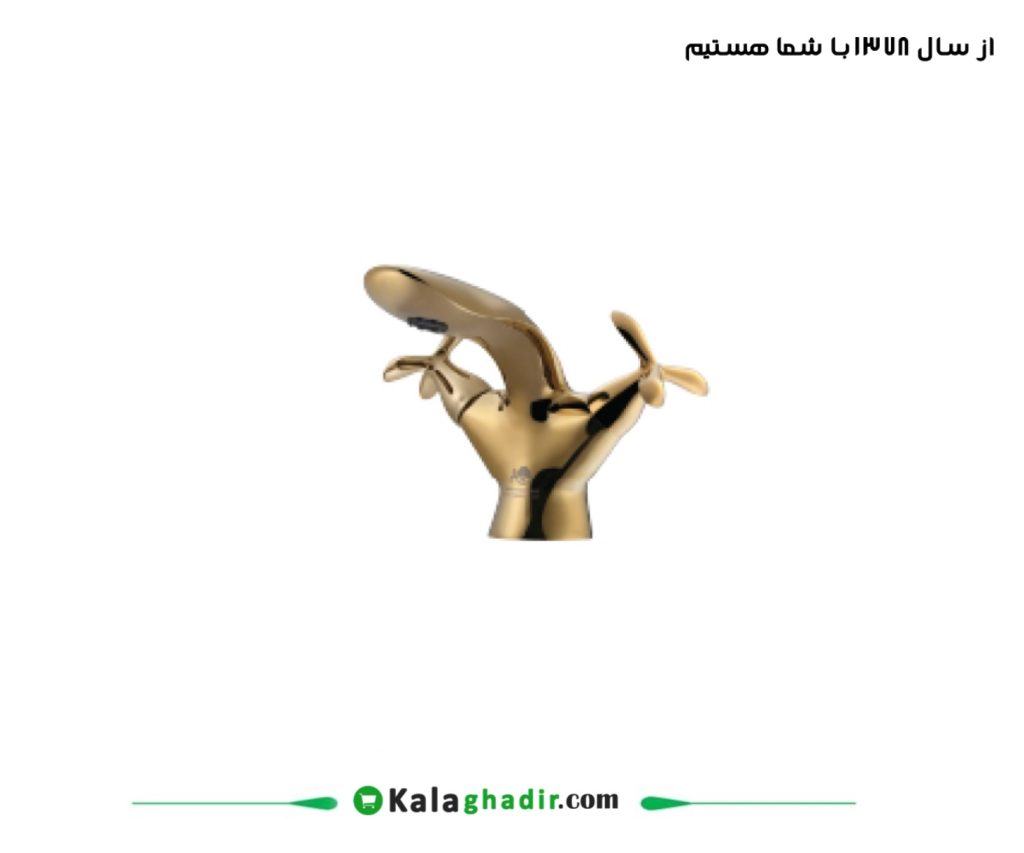 شیر روشویی آنتیک درخشان گلد