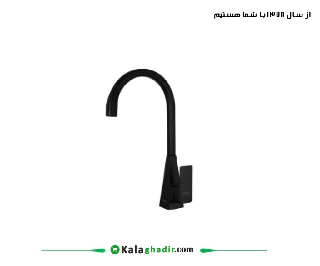 شیر ظرفشویی سوپرفلت درخشان کروم بلک