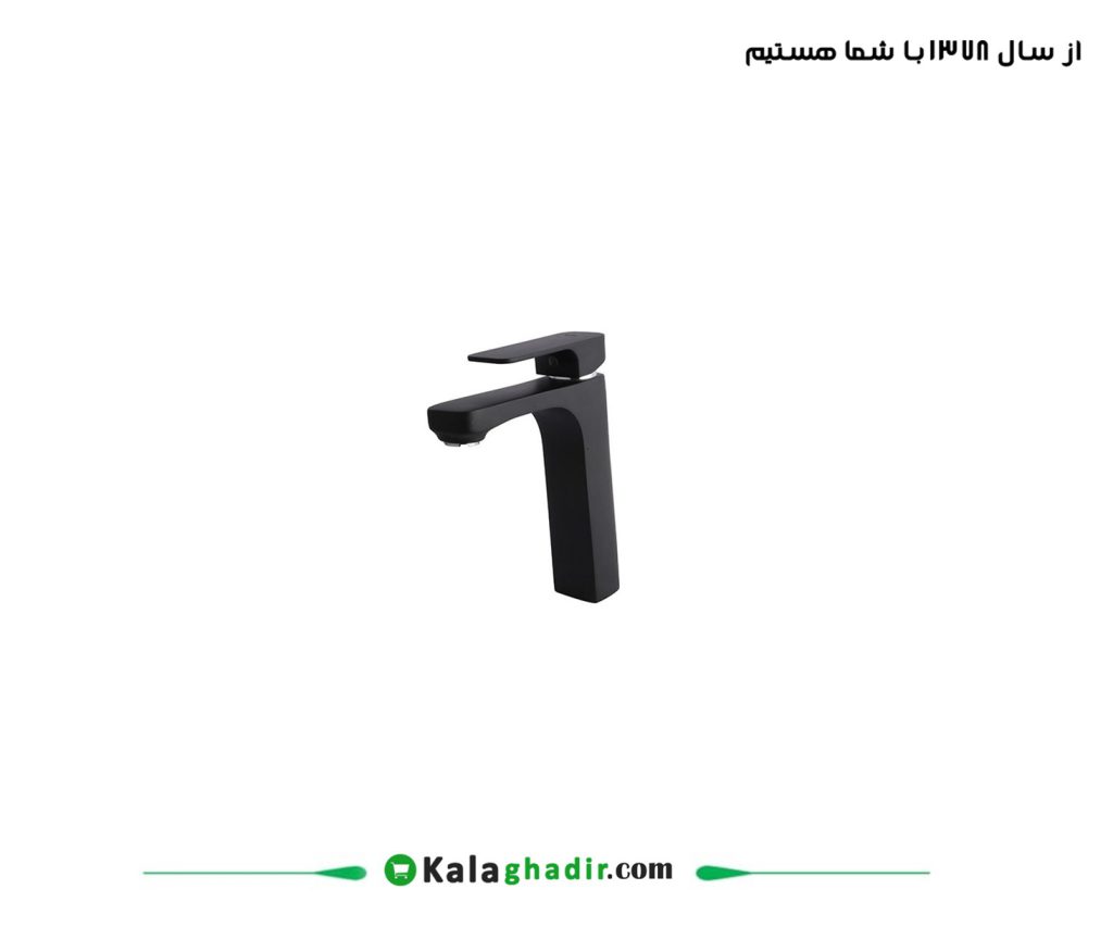 شیر روشویی راسان مدل گارنت مشکی