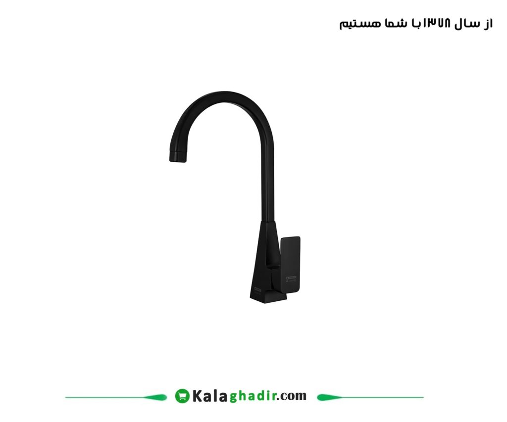 شیر ظرفشویی سوپرفلت مشکی درخشان