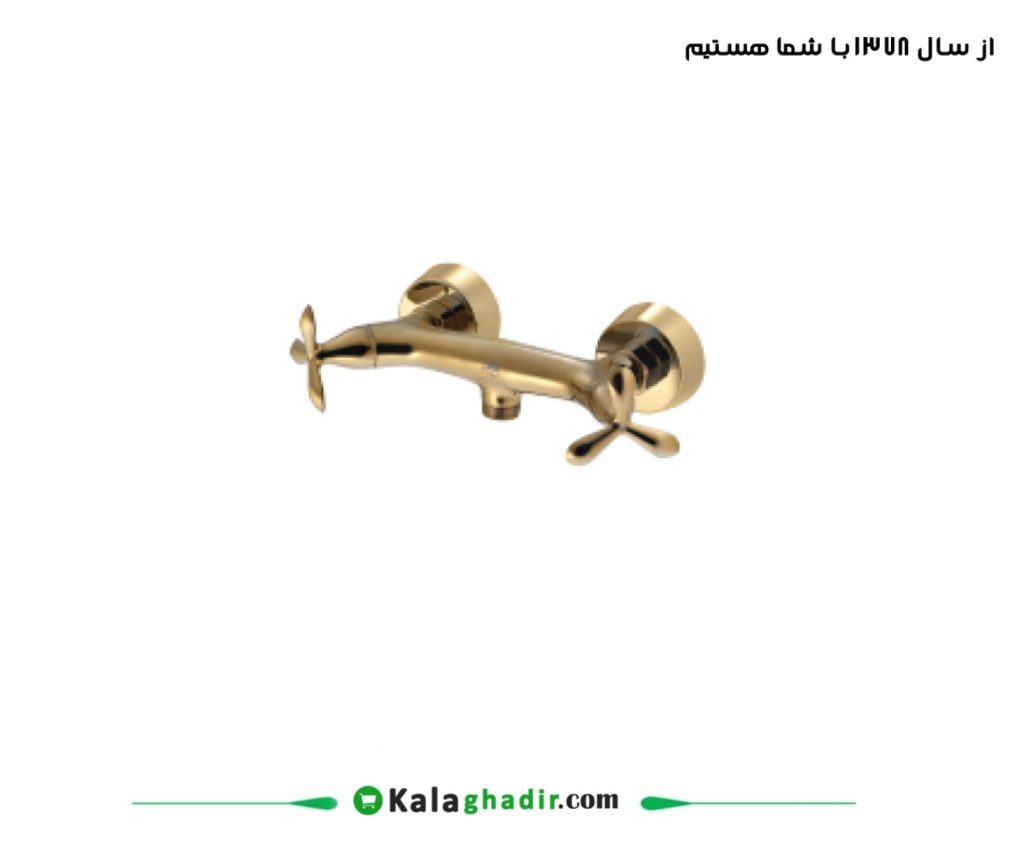 شیر توالت آنتیک درخشان گلد