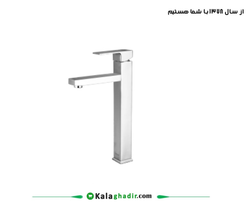 شیر روشویی بلند سوپرفلت درخشان کروم