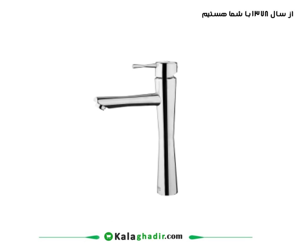 شیر روشویی بلند فلاور درخشان کروم